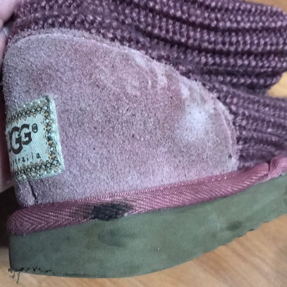 UGG Raspberry Classic Cardy Knit Boot - Picture 6 of 11